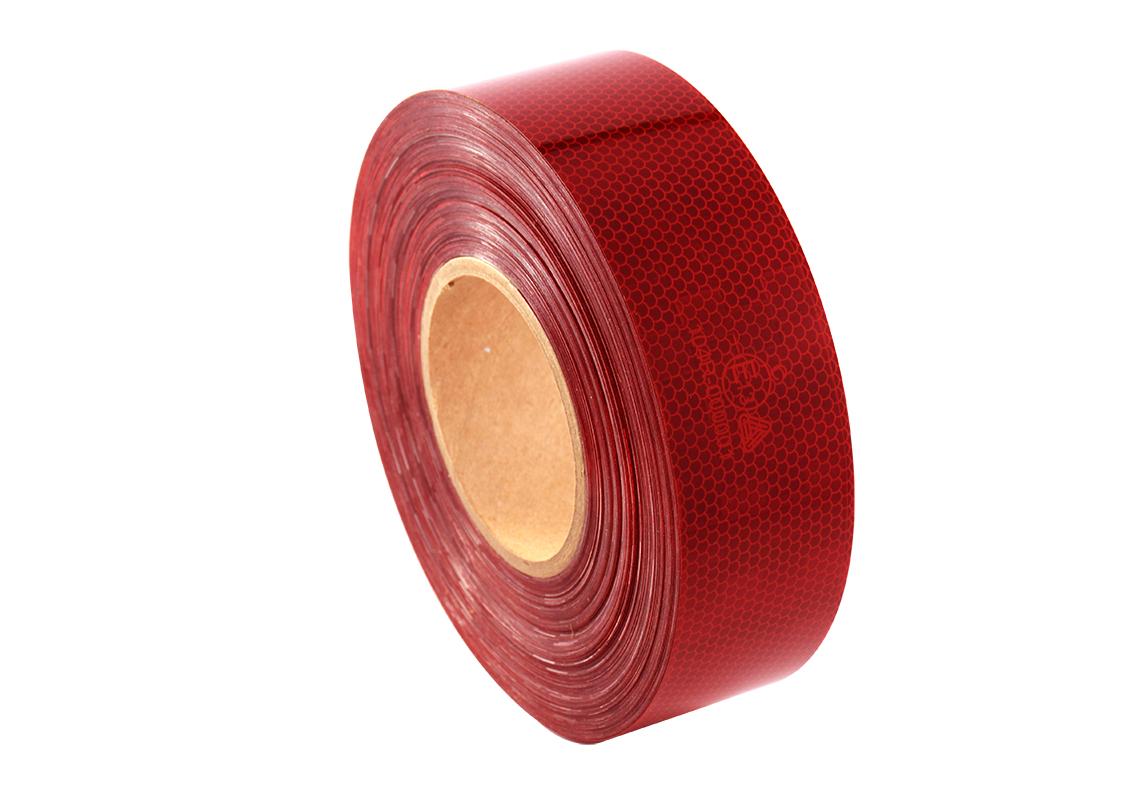 Streifenrolle V-6710B reflektierende rot - eine 50m Rolle